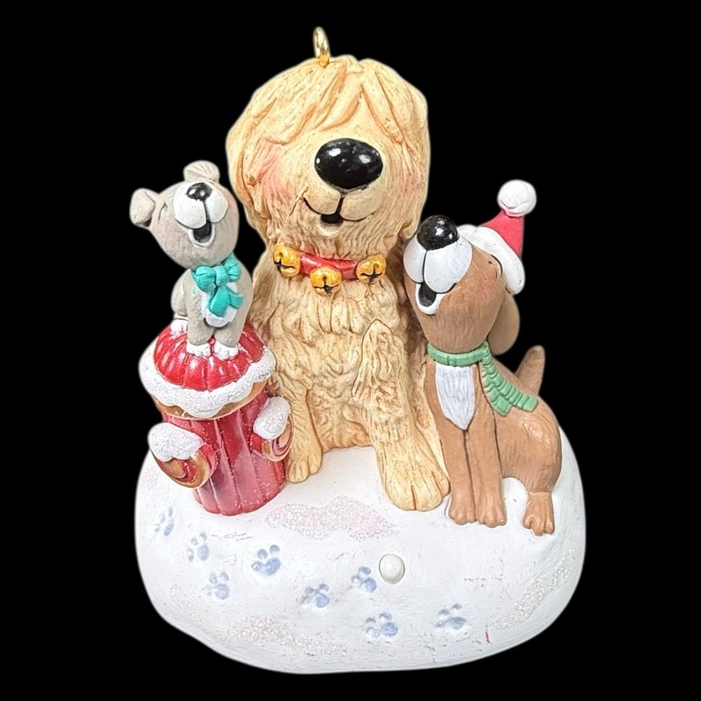 Hallmark Ornament 2009 Barking Jingle Bells Dogs Singing Magic Tested Works